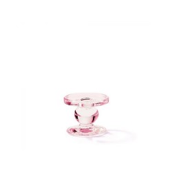 Ambiente Kaarshouder glas Rose Ø9xh7cm