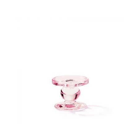 Ambiente Kaarshouder glas Rose Ø9xh7cm