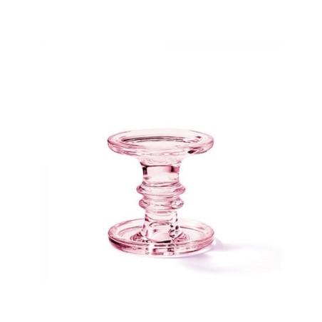 Ambiente Bougeoir verre grande Rose Ø11xh11cm