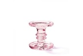 Ambiente Bougeoir verre grande Rose Ø11xh11cm