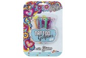 Grafix 4 Tattoo Glitter Gelpennen + Stencil