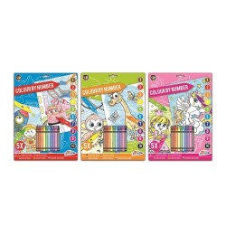 Grafix Couleur par numéro A4 5 feuilles