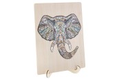 Grafix Houten Puzzel Olifant Unieke Stukjes 137pcs 30x22cm
