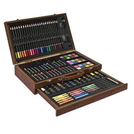 Nassau Fine Art boîte à dessin bois 112 pièces 25,5x39,2x9cm