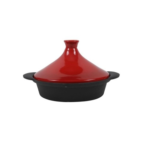 Tajine ragoût en fonte Ø25x5,5cm rouge