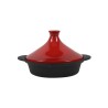 Tajine ragoût en fonte Ø25x5,5cm rouge