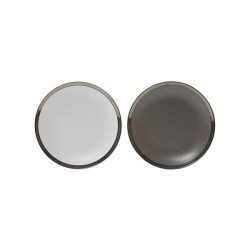 Dinerbord Venice Ø26,5cm Doos A 6 Stuks Grijs/wit