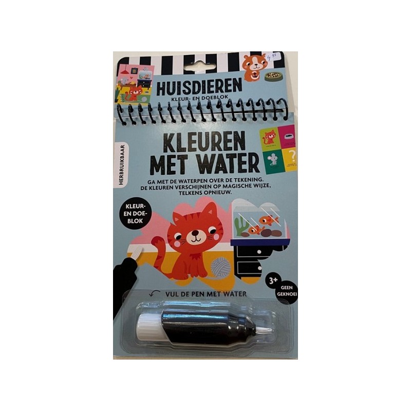 Kleuren met water - Huisdieren