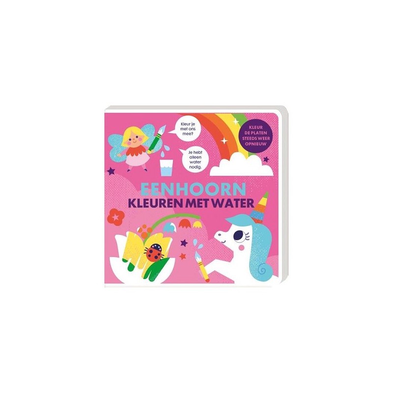Kleuren met water - Eenhoorn