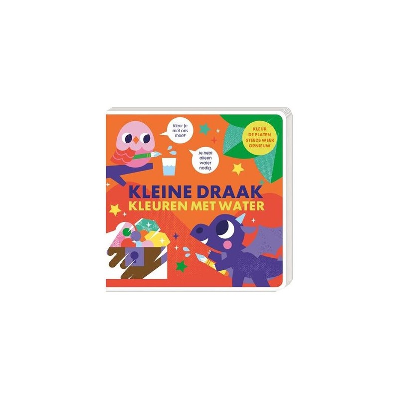 Kleuren met water - Kleine draak