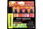 Stabilo Boss Original Arty  highlighters in kartonnen etui met 5 kleuren - warm colors