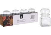 Pot de conservation en verre 120ml lot de 4 pièces