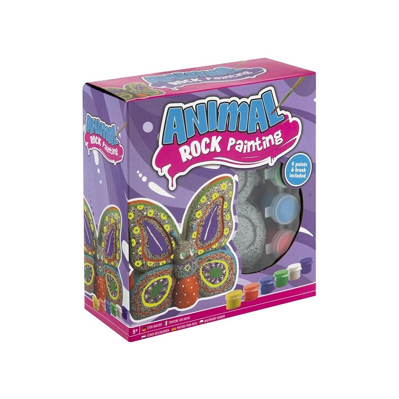 Grafix Rock Painting vlinder 12cm
