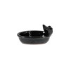 Esschert Design Mangeoire/abreuvoir céramique noir 15,7x21xh9cm