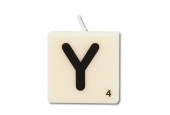 Paperdreams Letter Kaarsje letter Y, set van 4