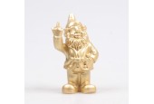 Stoobz Polystone beeld kabouter f*ck you goud 10cm