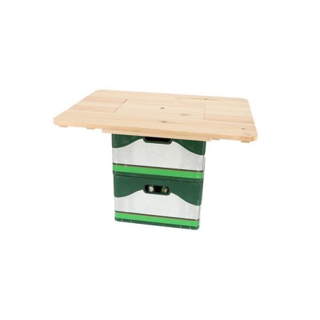 Esschert Design Table caisse de bière bois vierge 57,7x78xh7,5cm