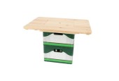 Esschert Design Table caisse de bière bois vierge 57,7x78xh7,5cm