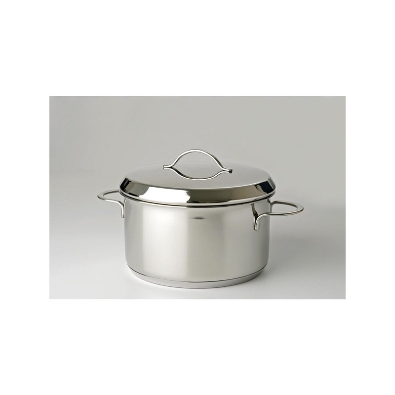 Marmite Eurocuisine 12 cm inox avec poignée acier 1,2 litre