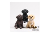 Statue de jardin Chiot labrador 13x10x15cm