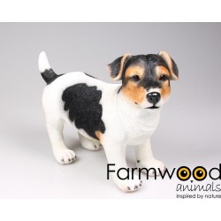 Tuinbeeld Hond Jack Russel Tri-colore 39x18x26cm