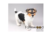 Tuinbeeld Hond jack russel tri-colore 39x18x26cm
