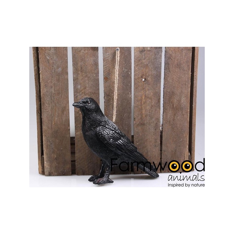 Tuinbeeld Vogel kraai 24x10x20cm