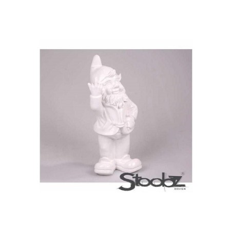 Stoobz Polystone statue nain f*ck you blanc 20cm