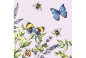 Duni Servetten Cherry Butterflies 33x33cm 3-laagstissue FSC pak a 20 servetten
