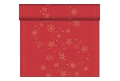 Duni 3-in-1 Xmas Star Shine Red 40x480cm