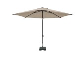 Parasol MYKANOS PUSH-UP rond 250 cm met tilt-functie 100%poly Ecru