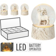 Waterbal met dier 65mm met ledverlichting&nbsp