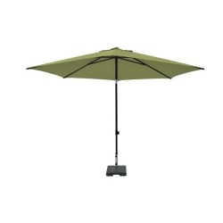 Parasol MYKANOS PUSH-UP rond 250cm avec fonction inclinable 100% pol Vert Sauge