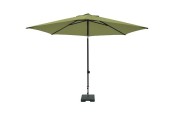 Parasol MYKANOS PUSH-UP rond 250cm met tilt-functie 100%pol Sage Green