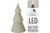 LED kaars kerstboom 11cm ivoor