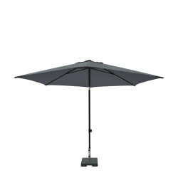 Parasol ELBA PUSH-UP rond 300 cm avec fonction inclinaison 100% pol. GRIS
