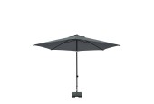 Parasol ELBA PUSH-UP rond 300 cm avec fonction inclinaison 100% pol. GRIS