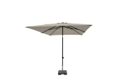 Parasol MORAIRA PUSH-UP carré 230x230cm avec fonction inclinaison écru