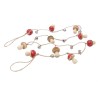 HBX natural living Guirlande paddenstoel rood-wit met metalen belletjes Pixie 120cm