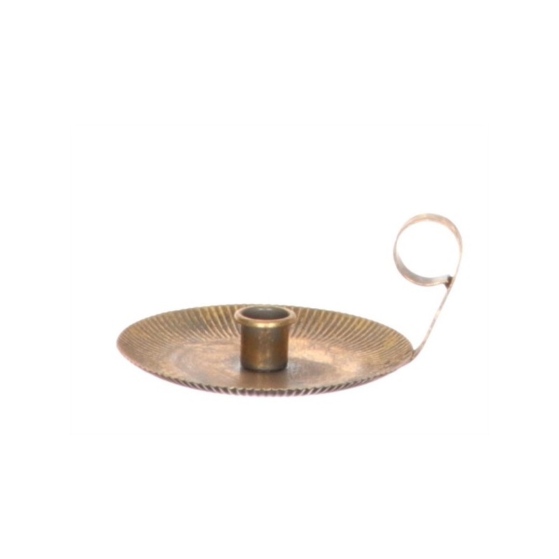 HBX natural living Kandelaar-Blaker Movere Ø19,5xh9cm metaal goud