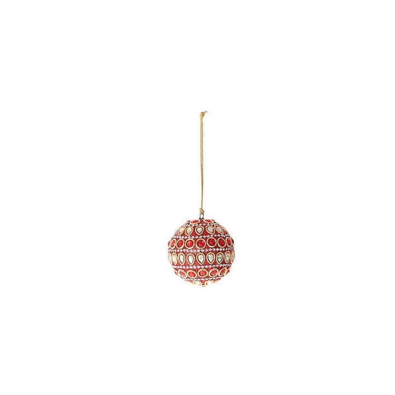 HBX natural living Kerstbal Adica Ø6cm rood