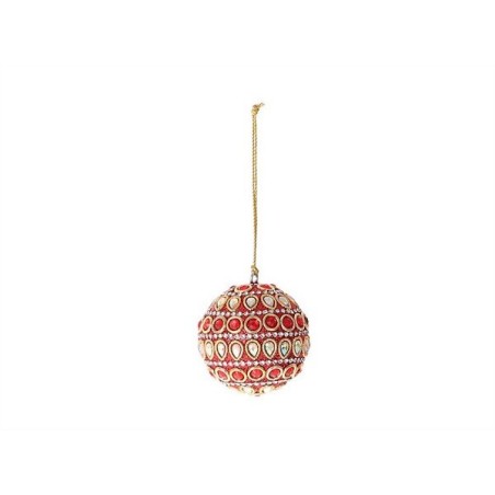 HBX natural living Kerstbal Adica Ø6cm rood