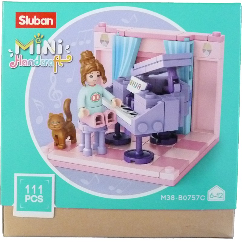 Sluban  Mini Handcraft  Studeerkamer Muziekkamer 111pc