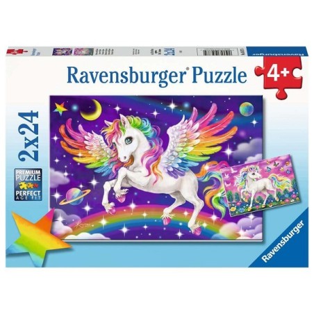 Ravensburger Eenhoorn en Pegasus puzzel 2x24 stukjes