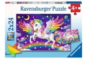 Ravensburger Eenhoorn en Pegasus puzzel 2x24 stukjes