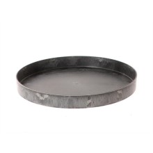 HBX natural living Tray Melamine Ø27xh3cm grijs