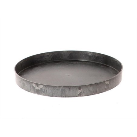 HBX natural living Tray Melamine Ø27xh3cm grijs