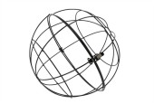 HBX natural living Basic bloemschik Globe Floral metalen opmaak bal Ø30cm zwart