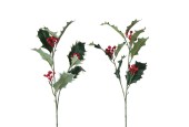 Boltze Home Decoratietak Hulst met rode besjes H50cm
