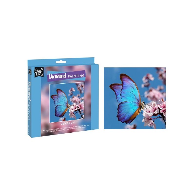Craft ID Diamond Painting vlinder 20x20cm
